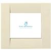 vimar spa Vimar 16743.D.04 Placca Idea 3Mod Silk Bianco