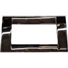 vimar spa Vimar Idea 16734.31 Placca Classica 4 Moduli Cromo Nero