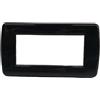 vimar spa Vimar Idea 16754.11 Placca Rond� 4 Moduli Nero