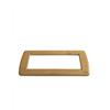 vimar spa Vimar Idea 16756.51 Placca Rondo' Metallo 6 Moduli Legno Acero