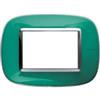 BTicino Spa Bticino Axolute HB4803DV Placca 3 posti verde liquid
