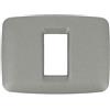 Gewiss SpA Gewiss placca 1 posti titanio metallizzato playbus young gw32701 playbus