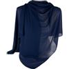 Emila Stola blu donna elegante cerimonia coprispalle scialle da sera ragazza foulard