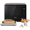 Panasonic NN-CS88LBEPG Forno Microonde 4-in-1 Combinazione Vapore e Grill, 31 Litri,1000W, Cottura a Doppio Livello, Sensore Genius, 36 Programmi Automatici, Design Compatto, Canna di fucile