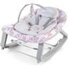 Ingenuity Keep Cozy 3-in-1 Grow with Me - Seggiolino dondolo e rimbalzante con vibrazioni e barra giochi, 0-30 mesi, fino a 18 kg, colore Rosa Lily