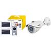 VIMARVIMAR K40911 Kit Videocitofono Bifamiliare con Alimentatori Multispina, Bianco/Grigio & 46CAM.136B.8 Telecamera Bullet IR Ahd 1080P OB. 3,6Mm Cvbs, Bianco