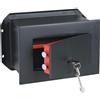 Cardinale Cassaforte Blindata da Muro Meccanica Serratura 2 Catenacci 36x23x20cm 2 Chiavi