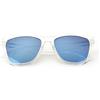 IoSonoVendetta Occhiali da sole unisex, ISV, montatura trasparente, Lente azzurra a specchio