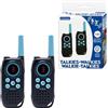 Lexibook Walkie-Talkie da 5 km, Suono Digitale, Gioco di Comunicazione Indoor e Outdoor, Clip da Cintura, Blu, TW42LXB