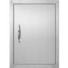 VEVOR Porta Accesso Barbecue, Porta Cucina Esterna Singola 407x559x46 mm, Reversibile da Incasso in Acciaio Inox, con Maniglia, per Isola Barbecue, Armadio da Esterno, Grigliate