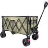 YEAUPE PRO Carrello pieghevole da 65 litri e 50 kg | il tuo assistente quotidiano multiuso con manico regolabile, verde militare