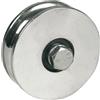 AVL Ruota a gola rotonda AVL Ø 100 mm 2 cuscinetti a sfere - Carico 500 kg - Viti 14 x 70 mm - 916100A/2