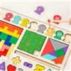 Tangram in Legno Sviluppo Cognitivo Gioco di Incastro Tangram in Legno