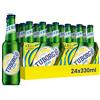 TUBORG Zero al Limone, Birra Analcolica al Limone, Bottiglia 33cl, Confezione da 24 Bottiglie
