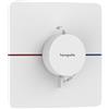 hansgrohe ShowerSelect Comfort Q - Miscelatore termostatico incasso, Rubinetto termostatico, Termostato, per la valvola ShowerSelect Comfort, bianco opaco