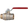 RIEGLER 103207-331.06-R Valvola a sfera standard, leva rossa, IG/AG, MS vern, G 1, 1 pezzo