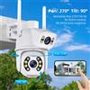 TELECAMERA DI SORVEGLIANZA DA ESTERNO PTZ WATERPROOF WIFI VISIONE NOTTURNA 8MP