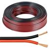 RAMCRO Cavo Rosso Nero Matassa Audio Piattina Da 100 Mt Per Casse Audio Casa Auto