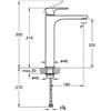 BAUHAUS VitrA Root Rubinetto Da Lavabo Rotondo, Altezza: 31,5 Cm, Nichel - N
