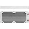 Corsair Hydro X Serie, XR5 240 mm Radiatore Spessore per Raffreddamento a Liquido, Doppi Supporti Ventole da 120 mm, Installazione Struttura di Rame di con Guide delle Viti Delle Ventole, Bianco