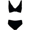 OLIVIA PINK J026/111 bikini donna nero nodo davanti Made in Italy
