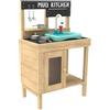 TP Toys | Splash & Play Early Fun - Cucina per Fango in Legno per Bambini, lavello e Rubinetto da Lavoro, per Esterni, disordinato, sensoriale, Gioco Finto, per Bambini dai 3 Anni in su, 93,5 x 40 x
