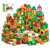 Olvy Blocchi magnetici Montessori Giocattoli 80 Piastrelle magnetiche per