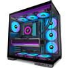 HYXN H1 Case PC ATX Preinstallato con 7 ventole PWM ARGB doppia camera Mid Tower