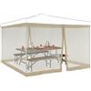 Does not apply Set Da 2 Zanzariere per Gazebo 3X3M, Dimensioni 2X6 M, Con Cerniera E Chiusura a