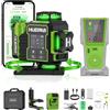 Huepar Livella Laser Autolivellante 16 Linee con Ricevitore Huepar 4x360 °Livello Laser