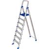 Leonardo Fai Da Te scala pieghevole in alluminio 6+1 portata 150 kg EN 131 scala