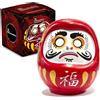 Samsara - DARUMA Bambolina Amuleto Portafortuna Giapponese Originale in Porcella