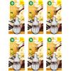 Air Wick 6pz Air Wick ricarica diffusore elettrico vaniglia e burro di karitè 19ml