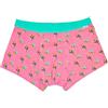 Happy Socks Uomo Rosa Pappagallo Cotone Elasticizzato Traspirante Soft Trunk Nwt