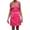OLCAY GULSEN Abito Mini Rosa Con Spalline Per Donna 1098 Taglia S $300 NUOVO