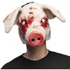 Boland 72346 - Maschera horror maiale insanguinato per costumi, di peluche per Halloween e Carnevale, da animale