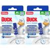 Duck Fresh Discs - Base per Dischi Gel Igienizzanti WC, Fragranza Eucalipto con agenti candeggianti - Confezione da 2 Applicatore e 6 Dischetti