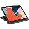 Baroni Home Supporto per Tablet Regolabile a 8 Altezze, Supporto da Tavolo per Tablet con Scomparto, Nero