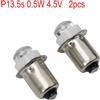 2pcs 3V/4.5V/6V 0.5W 6000K LED Bianco P13.5S Lampadine for Luminose Torch