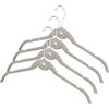 Compactor Set di 4 Grucce Antiscivolo con Gancio, Grucce per Bambini, Plastica, 42 x 0,5 x H 23,5 cm, Beige, RAN8499