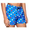 Happy Socks Uomo Blu Big Pois Fodera IN Rete Nuoto Pantaloncini Nwt