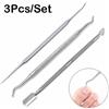 Strumento manicure gancio cura unghie 3 pezzi cura correzione pedicure punta str
