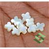 SBI Gems 5,42 CTS Naturale Madreperla Forma Fiore 6x6 Mm Lotto 10 Pz Gemme Sciolte