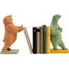 Kare Design Fermalibri Bear Party (2/set), multicolore, oggetto decorativo, motivo animali, cane, accessorio per la stanza, soggiorno, ufficio, casa, 30 x 10 x 15 cm (altezza x larghezza x profondità)