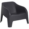 TOOMAX PLASTMECCANICA POLTRONA IN RESINA PETRA Z185 - 79x76x80h