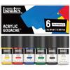 Liquitex Acrylic Gouache - Colore Acrilico Effetto Gouache - 6 Flaconi da 59 ml - Set Primari