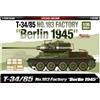 Accademy ACD13295 T34/85 N.183 FACTORY BERLIN 1945 KIT 1:35 Modellino