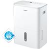 COMFEE' COMFEE Deumidificatore Easy Dry 16L/giorno, 4 modalità, umidificatore d'aria collegato, serbatoio 3L, asciugacapelli, funzione swing, per camera da 32㎡/80m³