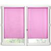 STOF - Coppia di brezze - Dimensione 70 x 200 cm - 100% poliestere - Colore Fuschia - Modello Monna - Vetri - Privacy e Trasparenza - Tinta unita