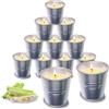 Does not apply 12 Pezzi Candela Citronella Esterno Interno, 12 * 50G Candele Citronella per Gia